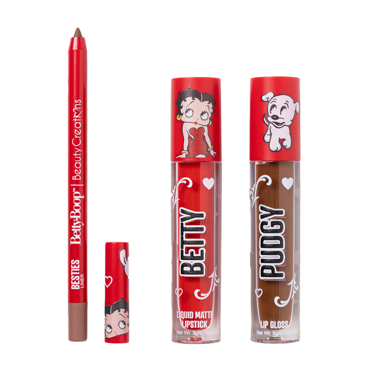Set de Labiales Besitos Betty Boop